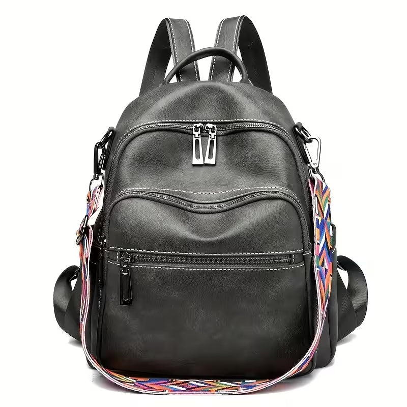 Fashionable Backpack Purse for Women, Convertible Into a Shoulder Handbag, Ideal for Travel And Everyday Use