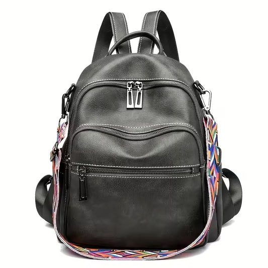 Fashionable Backpack Purse for Women, Convertible Into a Shoulder Handbag, Ideal for Travel And Everyday Use