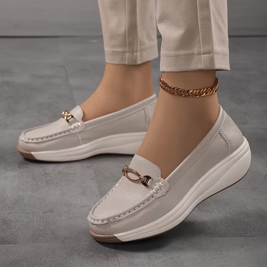 New French-Style Spring/Summer Women's Colorful Elegant Soft Thick-Soled Loafers, Women Shoes