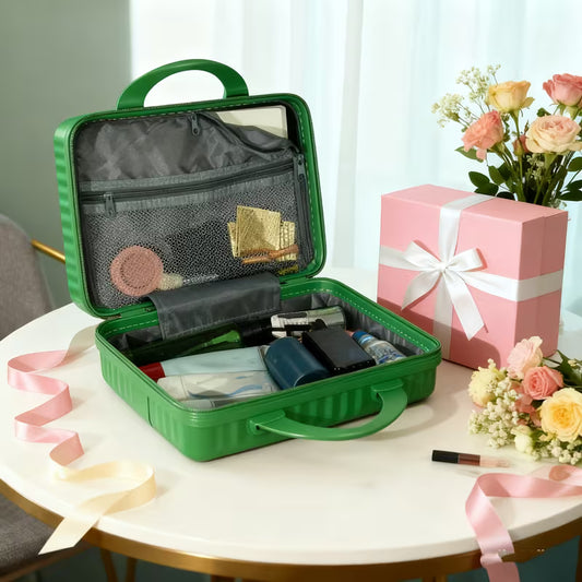 14-Inch Portable Hard Shell Makeup Case