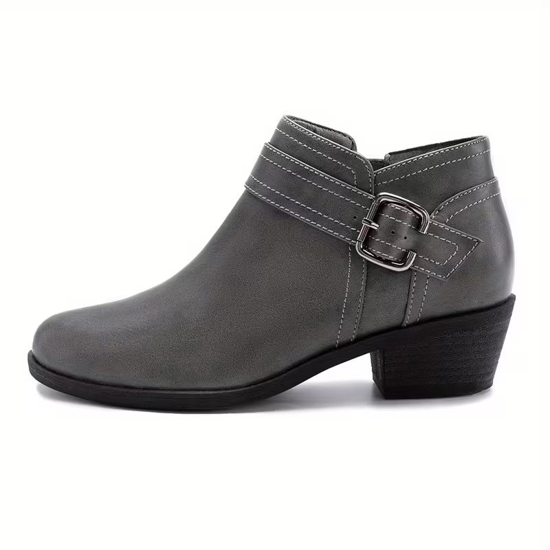 Women's Chunky Low Heel Ankle Boots
