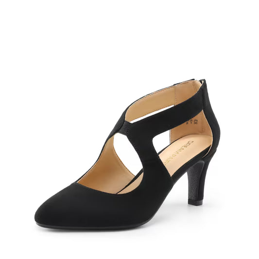 Women's Pointed Toe Kitten Heel Pumps